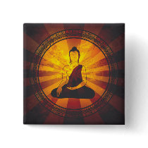 Vintage Buddha Print Pins