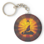 Vintage Buddha Print Keychain