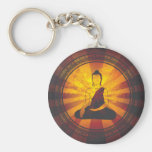 Vintage Buddha Print Keychain