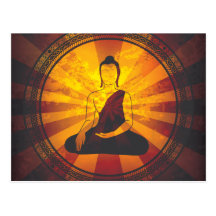 Vintage Buddha Print Postcards