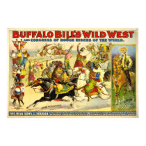 VINTAGE Buffalo Bill POSTER (repro) posters