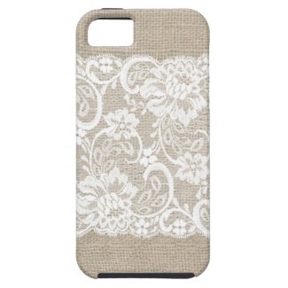 Vintage Burlap & Lace iPhone Case iPhone 5 Case