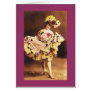 Vintage Burlesque Dancer Greeting Card