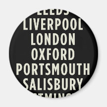 Vintage Bus Scrolls / London Edition Refrigerator Magnets