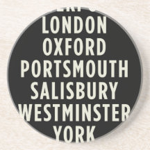 Vintage Bus Scrolls on Coasters