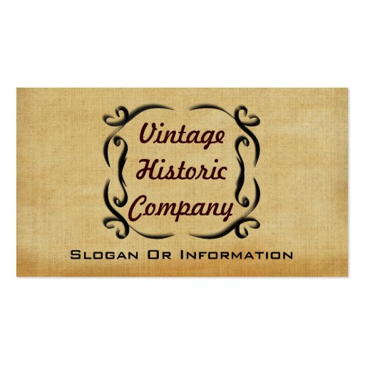 Vintage Business Cards (front side)