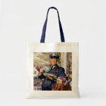 Vintage Business, Mailman Mail Carrier Delivering Bags