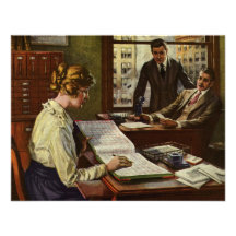 Vintage Business Meeting Custom Invites