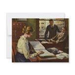 Vintage Business Meeting Custom Invites
