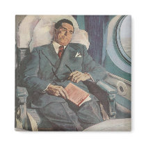 Vintage Business Traveler magnets