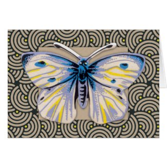 Vintage Butterfly Art Greeting Cards