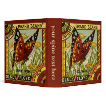 Vintage Butterfly Beans Label binders