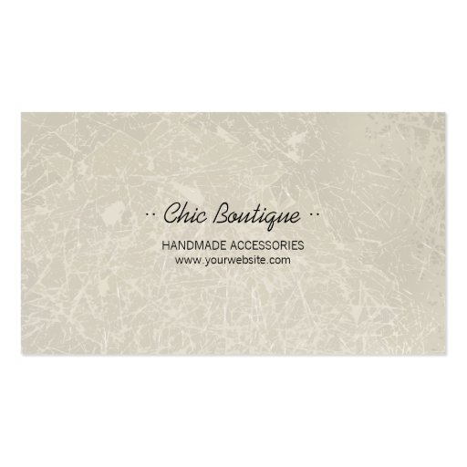 Vintage Butterfly Jewelry business card (back side)