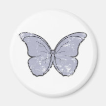 Vintage Butterfly Refrigerator Magnet