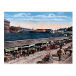 Vintage c1910 French Market New Orleans LA (color) Postcards