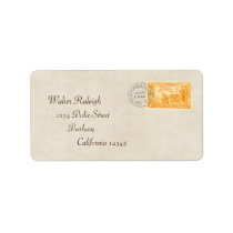 Vintage California '50 Centennial Address Label at Zazzle