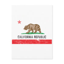 Vintage California Flag Post Card