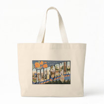 Vintage California Postcard Canvas Bag