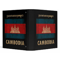 Vintage Cambodia 3 Ring Binder