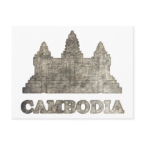Vintage Cambodia Postcard