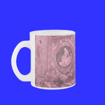 Vintage cameo pink mugs