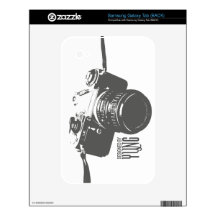Vintage Camera Custom Skins Samsung Galaxy Tab Skin