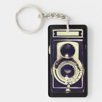vintage camera, old, retro, cool, antique, photography, funny, vintage, camera, lens, photo, keychain, [[missing key: type_aif_keychai]] with custom graphic design