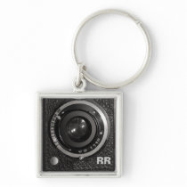 Vintage Camera Lens On A Keychain