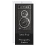 Vintage Camera Lens Photographers Promotional Card Full Color Rack Card