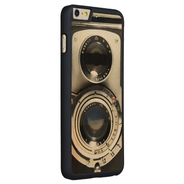 Vintage Camera - Old Fashion Antique Look Carved® Maple iPhone 6 Plus Case-2