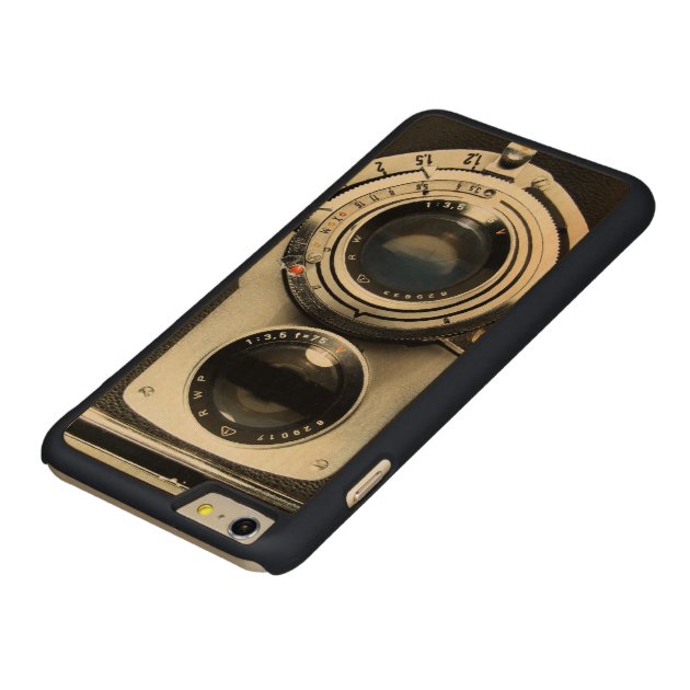 Vintage Camera - Old Fashion Antique Look Carved® Maple iPhone 6 Plus Case-4