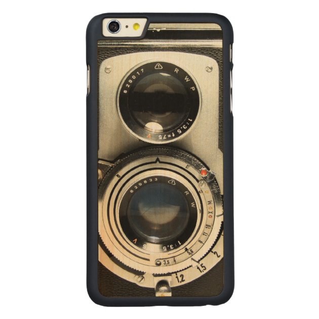 Vintage Camera - Old Fashion Antique Look Carved® Maple iPhone 6 Plus Case