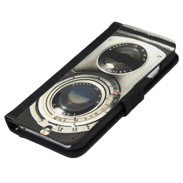 Vintage Camera - Old Fashion Antique Look iPhone 6 Wallet Case-5