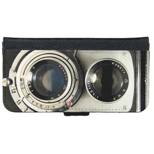Vintage Camera - Old Fashion Antique Look iPhone 6 Wallet Case-4