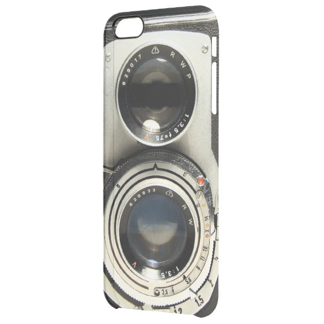 Vintage Camera Pattern - Old Fashion Antique Look Uncommon Clearlyâ„¢ Deflector iPhone 6 Plus Case