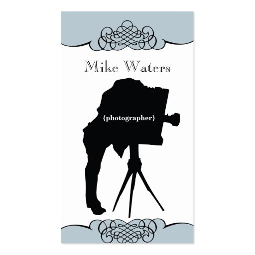 Vintage Camera Photography Business Card (front side)
