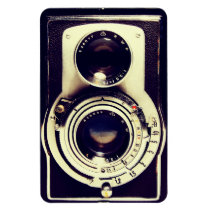 vintage, camera, funny, old, retro, premium flexi magnet, vintage camera, photographer, photography, lens, magnet, [[missing key: type_fuji_fleximagne]] med brugerdefineret grafisk design