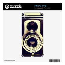 Vintage camera skin for iPhone 4