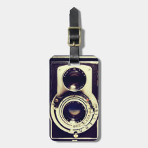 Vintage Camera Travel Bag Tag