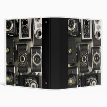 Vintage Camera Vinyl Binder