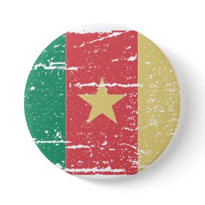 Vintage Cameroon Flag Buttons by flagshirts