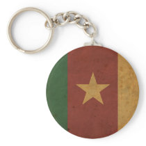 Vintage Cameroon Flag Key Chains