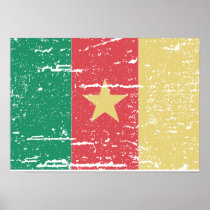 Vintage Cameroon Flag Posters