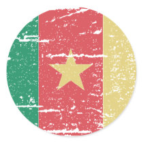 Vintage Cameroon Flag Stickers