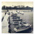Vintage Camp Sea Gull Pier Photo posters
