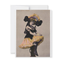 *Vintage Can Can Dancer* invitations