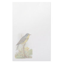 Vintage Canada Warbler Stationery