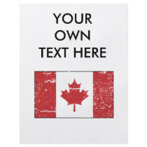 Vintage Canadian Flag Custom Flyer