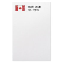 Vintage Canadian Flag Stationery Paper