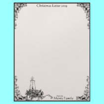 Vintage Candle Christmas 2009 Letterhead by farmer77 Vintage Candle Christmas 2009 Letterhead